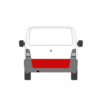Ремонтная панель задней двери (наружная часть, ляда) MB Vito 638 1996-2003 6508-04-3541720P BLIC (Польша)