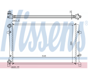 Радіатор охолодження (648x399x26мм) VW Caddy III 1.4 / 1.6 / 2.0 / 2.0SDI 2004-2015 65277A NISSENS (Данія)