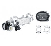 Клапан EGR рециркуляции отработанных газов (с радиатором) VW Caddy IV 1.6TDI / 2.0TDI 2015- 6NU358167-001 HELLA (Германия)