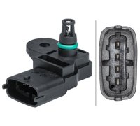 Датчик давления впускного коллектора (4 pin) Ford C‑MAX 2 / Форд С Макс 2 1.6 (бензин) 2010–2019 6PP009403-331 HELLA (Германия)