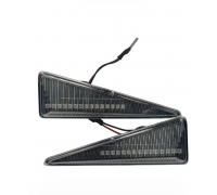 Комплект динамических повторителей поворота правый / левый (LED, белый, 2 шт, OE 8200431006 / 8200431009 ) Renault Scenic II / Рено Сценик 2 2003-2009 111266 BS Auto
