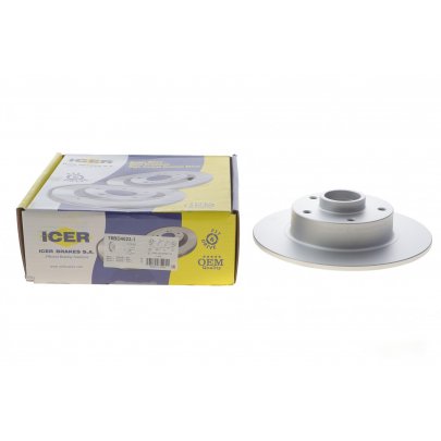 Гальмівний диск задній (260х8мм) Renault Scenic 3 / Рено Сценік 3 2009-2016 78BD4023-1 ICER (Іспанія)