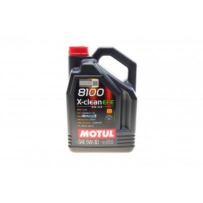 Синтетичне моторне масло 5W30 X-clean EFE 8100 5L (LL-04 / 9.55535-S1 / S3 / 229.52 / GM DEXOS2 / LL-A-025 / LL-B-025) 814051 MOTUL (Франція)