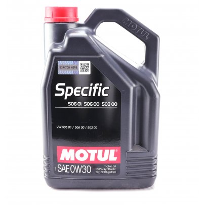 Синтетическое моторное масло 0W30 Specific 5L (503.00 / 506.00 / 506.01) 824206 MOTUL (Франция)