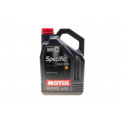 Синтетическое моторное масло 5W30 Specific 5L (VW 504.00 / 507.00) 838751 MOTUL (Франция)