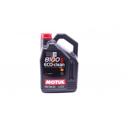 Синтетическое моторное масло 5W30 ECO-clean 8100 5L (FIAT 9.55535-S1) 841551 MOTUL (Франция)