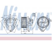 Моторчик пічки (без додаткової системи опалення) MB Vito 638 1996-2003 87156 NISSENS (Данія)