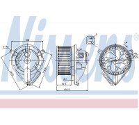 Моторчик печки (без дополнительной системы отопления) MB Vito 638 1996-2003 87156 NISSENS (Дания)