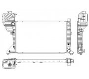 Радиатор охлаждения (с кондиционером) MB Sprinter 2.3D / 2.9TDI 1995-2006 8MK376721-201 HELLA (Германия)