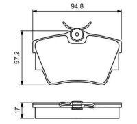 Тормозные колодки задние Renault Trafic II / Opel Vivaro A 2001-2014 920281 FOMAR (Польша)