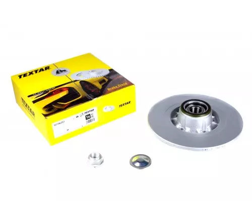 Тормозной диск задний (R15 / R16, с подшипником) Renault Kangoo II / MB Citan 2008- 92196203 TEXTAR (Германия)