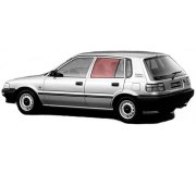 Toyota Corolla E90 1987-1992 Бокове скло переднее ліве (опускне, HB) 8684T XYG (КНР)