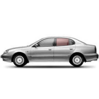 Chevrolet Leganza 1997-2002 Бокове скло заднє ліве (опускне) 12340A SEKURIT (Франція)