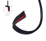 Молдинг для лобового стекла самоклеящийся (уплотнитель) ZT2.2 SafeGlass (Украина)