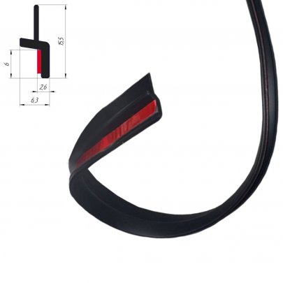 Молдинг для лобового стекла самоклеящийся (уплотнитель) ZT2.2 SafeGlass (Украина)