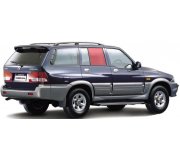 SsangYong Musso 1993-2005 Бокове скло заднє праве (опускне) 6295T XYG (КНР)