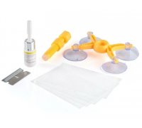 Комплект для ремонту сколів та тріщин лобового скла Windshield Repair Kit (УФ-полімер)