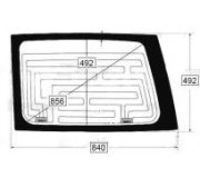 Nissan Patrol 1997-2010 Заднее правое стекло (распашонка, с обогревом) 30258A XYG (КНР)