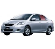 Toyota Yaris 2006-2011 Бокове скло заднє ліве (опускне, SEDAN) 25805A XYG (КНР)