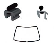 Audi 80/90 1986-1995 Молдинг на лобовое стекло GS 0016 P158-X Benson (КНР)