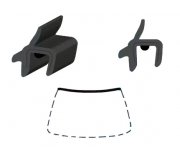 Audi A4 1994-2001 Молдинг на лобовое стекло GS 0018 P133-X Benson (КНР)