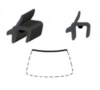 Audi A4 1994-2001 Молдинг на лобовое стекло GS 0018 P133-X Benson (КНР)