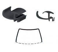 BMW 3 E36 1990-1998 Молдинг на лобове скло (COUPE, CABRIO) GS 0060 P121-X SEKURIT (Франція)