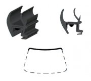 BMW 7 E38 1994-2001 Молдинг на лобовое стекло GS 0075 P133-X Benson (КНР)