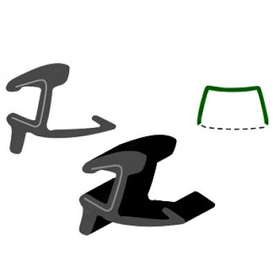 BMW X1 E84 2009-2015 Молдинг на лобовое стекло GS 1432 P110-X Benson (КНР)