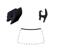 Dacia Logan 2004-2012 Молдинг на лобовое стекло (верхний) GS 2701 P133-X Benson (КНР)