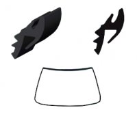 Fiat Doblo 2000-2010 Молдинг на лобовое стекло 13026A Benson (КНР)