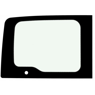 Fiat Doblo 2010-2022 Скло задньої лівої дверки (розпашонка без обігріву, з отвором) R2310809L Safe Glass (Україна)