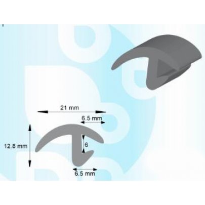 Ford Transit 1986-2000 Молдинг на лобове скло (за метр) GS 2515 P111-X Benson (КНР)
