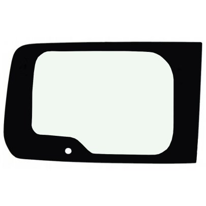 Peugeot Bipper 2007-2017 Стекло задней левой двери (розпашонка, без обогрева, с отверстием) RW2312306L Safe Glass (Украина)