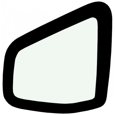 Renault Duster 2010-2018 Бокове скло заднє праве (кузовне) 63202A XYG (КНР)