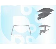 Toyota Corolla E140 / E150 2007-2013 Молдинг на лобовое стекло GS 7015 P120-X Benson (КНР)