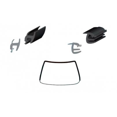 Alfa Romeo 147 2000-2010 Молдинг на лобовое стекло 71640A SEKURIT (Франция)