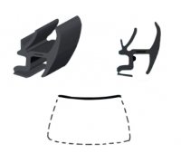 BMW 3 E36 1990-1998 Молдинг на лобове скло GS 0060 P133-X SEKURIT (Франція)