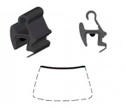 BMW X5 E53 1999-2006 Молдинг на лобове скло GS 1407 P133-X Icor (Бельгія)