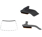 BMW X6 F16 2014-2019 Молдинг на лобове скло 1547737A SEKURIT (Франція)