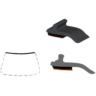 BMW X6 F16 2014-2019 Молдинг на лобове скло 1547737A SEKURIT (Франція)