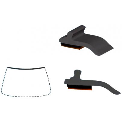 BMW X4 F26 2014-2018 Молдинг на лобове скло 1551191A SEKURIT (Франція)