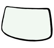 Chery Elara 2006-2010 Заднее стекло (с обогревом) 27661T Benson (КНР)