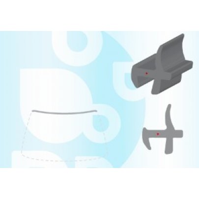 Citroen C-Crosser 2007-2012 Молдинг на лобовое стекло GS 4812 P133-X Icor (Бельгия)