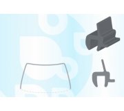 Daewoo Matiz 2010-2018 Молдинг на лобовое стекло GS 1713 P110-X Icor (Бельгия)