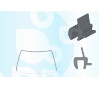 Daewoo Matiz 2010-2018 Молдинг на лобове скло GS 1713 P110-X Icor (Бельгія)