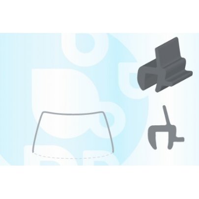 Daewoo Matiz 2010-2018 Молдинг на лобове скло GS 1713 P110-X Icor (Бельгія)