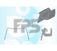 Fiat Ulysse 1994-2006 Молдинг на лобовое стекло GS 2033 P110-X SEKURIT (Франция)