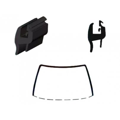 Fiat Panda 2003-2012 Молдинг на лобовое стекло 13074A SEKURIT (Франция)