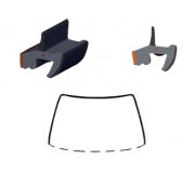 Fiat Sedici 2006- Молдинг на лобовое стекло GS 6815 P147-X Icor (Бельгия)